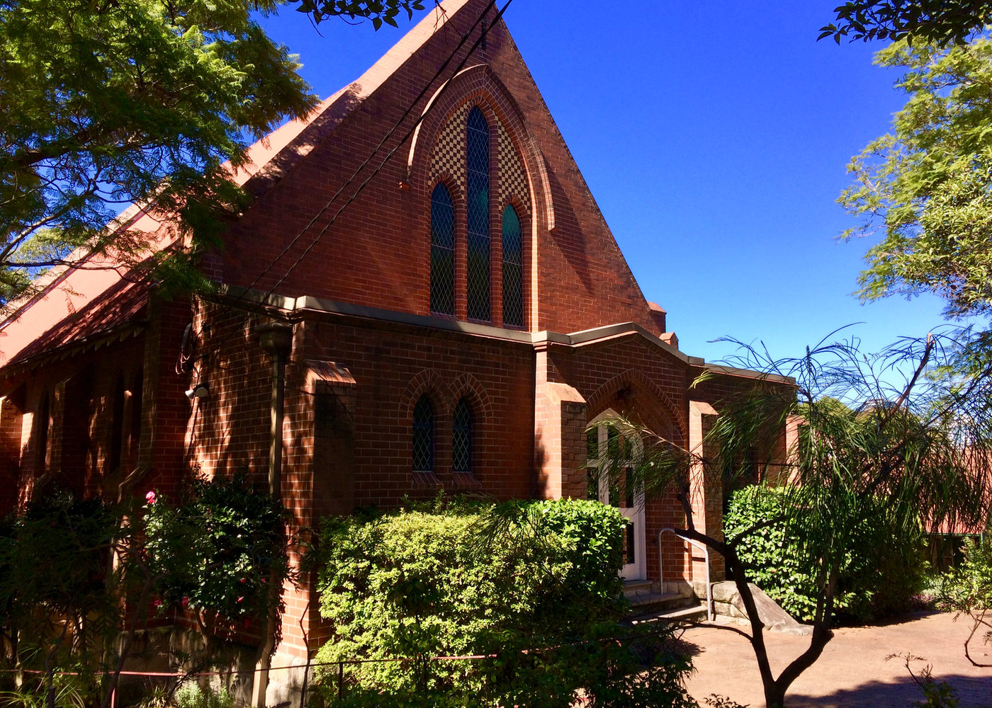 Roseville New Church exterior on Shirley Road