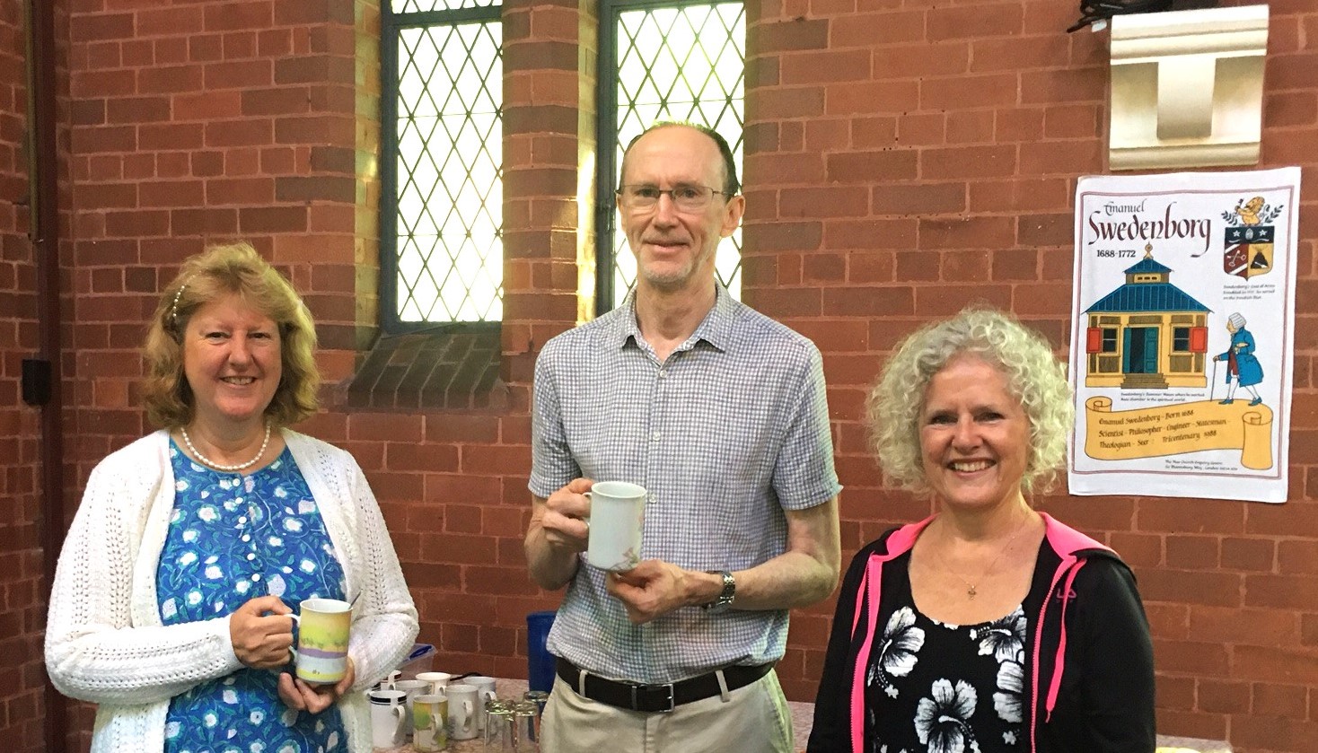 Members of the Roseville New Church community gathered together